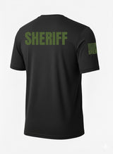 Black Sheriff Men's Shirt - Short Sleeve (Green)