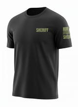Black Sheriff Men's Shirt - Short Sleeve (Green)