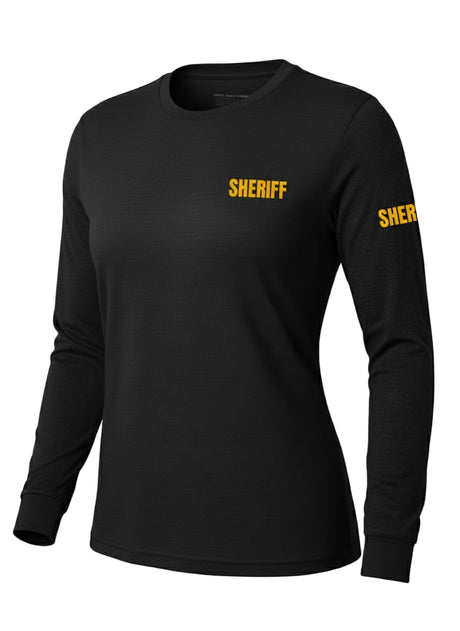Black Sheriff Women's Shirt - Long Sleeve (Golden Yellow)