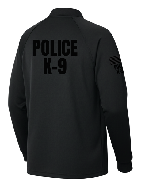 Black Tactical Long Sleeve - Police K-9 Men's Shirt (Black)
