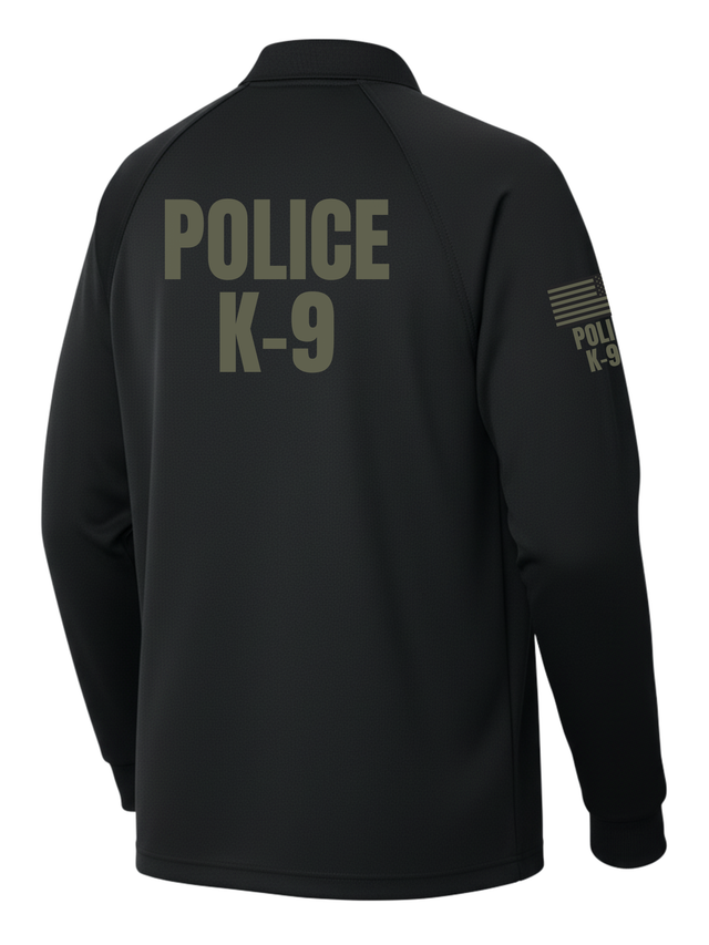 Black Tactical Long Sleeve - Police K-9 Men's Shirt (Drab)