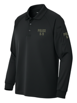 Black Tactical Long Sleeve - Police K-9 Men's Shirt (Drab)