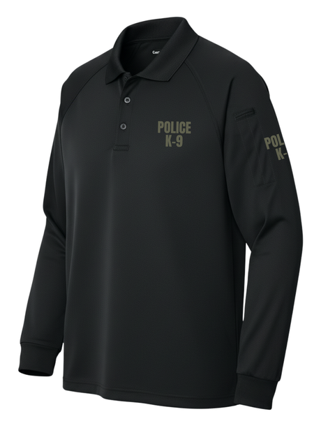 Black Tactical Long Sleeve - Police K-9 Men's Shirt (Drab)