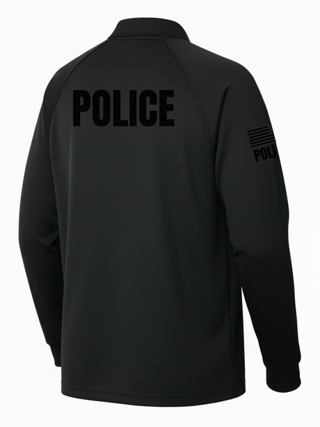 Black Tactical Long Sleeve - Police Men's Shirt (Black)