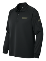 Black Tactical Long Sleeve - Police Men's Shirt (Drab)