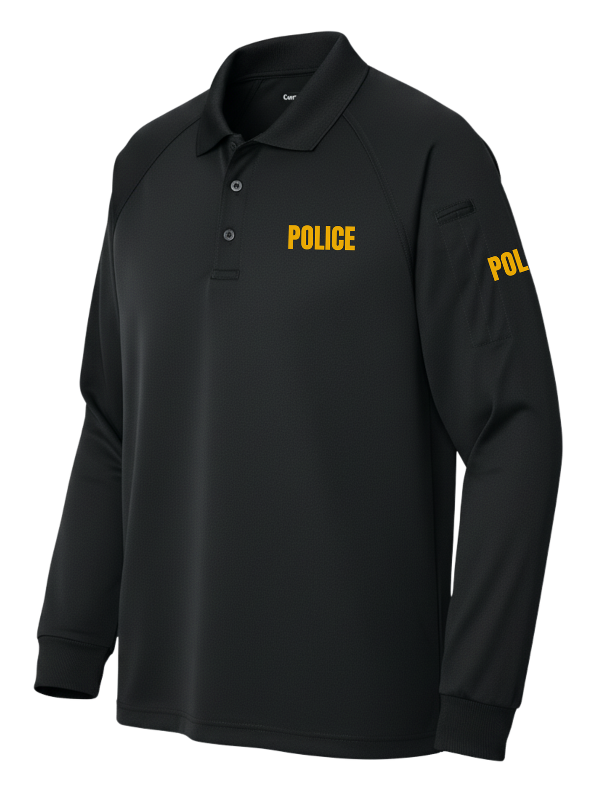 Black Tactical Long Sleeve - Police Men's Shirt (Yellow)