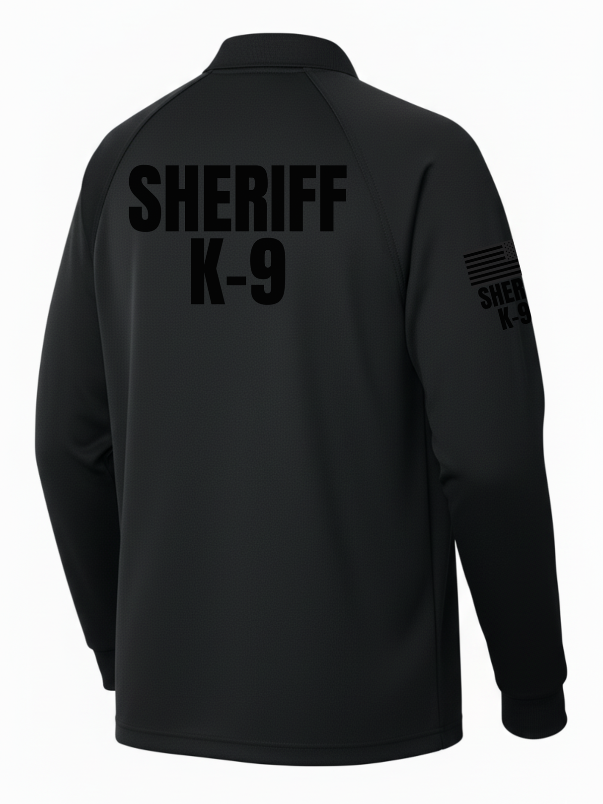 Black Tactical Long Sleeve - Sheriff K-9 Men's Shirt (Black)
