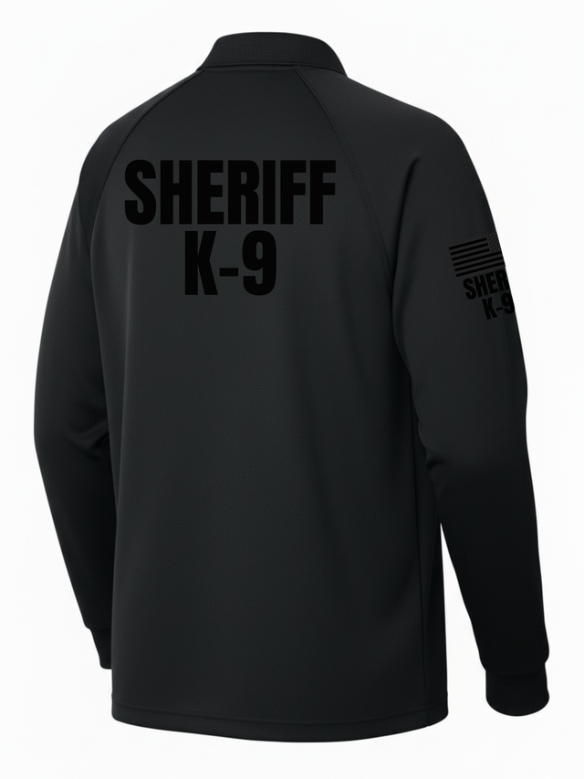 Black Tactical Long Sleeve - Sheriff K-9 Men's Shirt (Black)