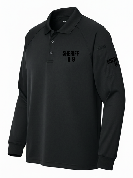 Black Tactical Long Sleeve - Sheriff K-9 Men's Shirt (Black)
