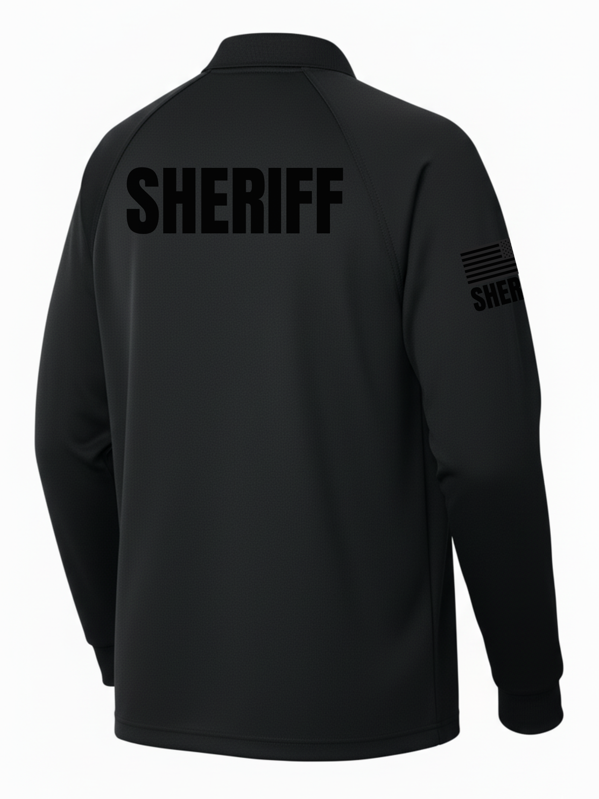 Black Tactical Long Sleeve - Sheriff Men's Shirt (Black)