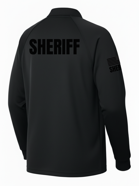 Black Tactical Long Sleeve - Sheriff Men's Shirt (Black)