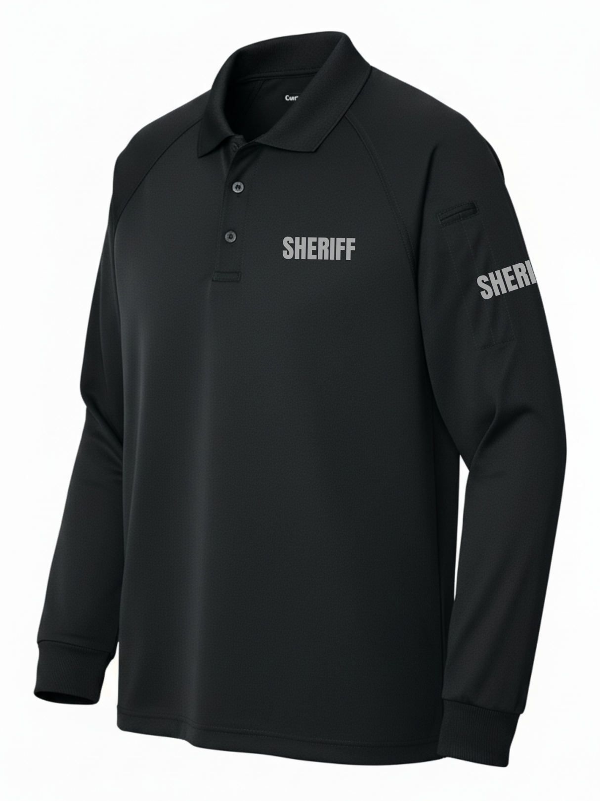 Black Tactical Long Sleeve - Sheriff Men's Shirt (Gray)