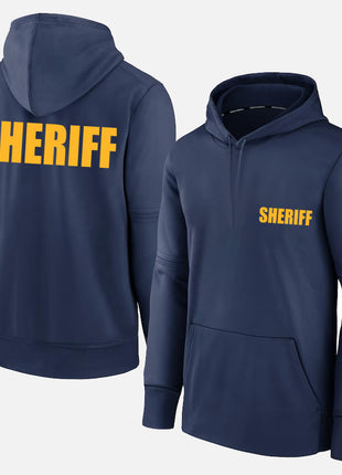 Navy Blue Sheriff Hoodie - Sheriff Hoodie (Golden-Yellow)