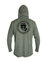 Broward Sheriff Office (BSO) QRF long sleeve anetik olive hoodie back