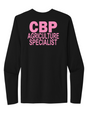 CBP AGRICULTURE SPECIALIST Cancer Awareness T-shirt Long Sleeve BLK