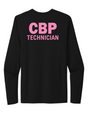 CBP TECHNICIAN Cancer Awareness T-shirt Long Sleeve blk