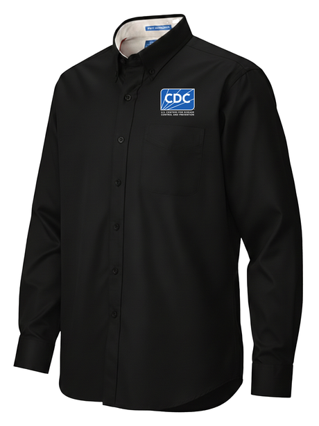 Centers for Disease Control and Prevention (CDC)
 Men's Button Up  Black government employee uniform shirt