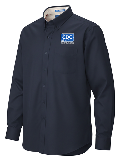 Centers for Disease Control and Prevention (CDC)
 Men's Button Up  Navy Blue government employee uniform shirt