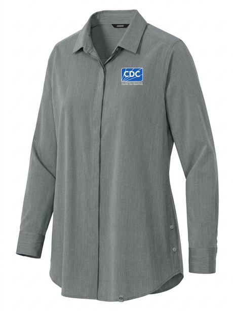 Centers for Disease Control and Prevention (CDC) Women's Commuter Shirt Slate Gray government employee uniform shirt