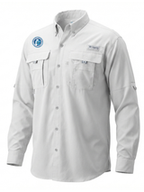Cybersecurity and Infrastructure Security Agency (CISA) Men's Columbia Bahama™ II Button Up Long-Sleeve  White government employee uniform shirt
