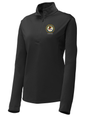 Civil Division (CIV) Women's Lightweight Dri Fit 1/4 Zip  Black government employee uniform shirt