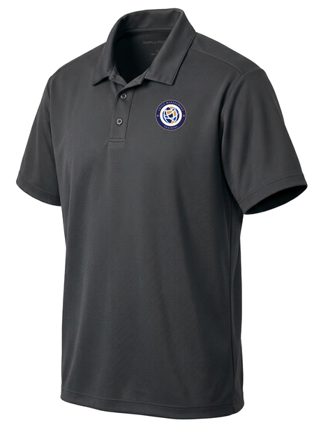 Crisis Management Training (CMT) Men's Dri Fit Polo  Slate Gray government employee uniform shirt
