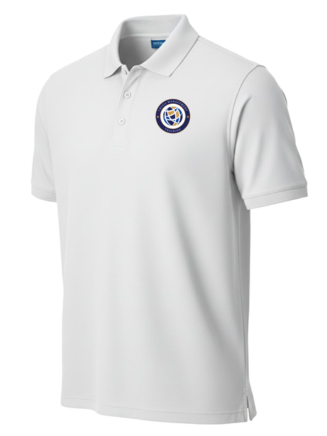 Crisis Management Training (CMT) Men's Polo  White government employee uniform shirt
