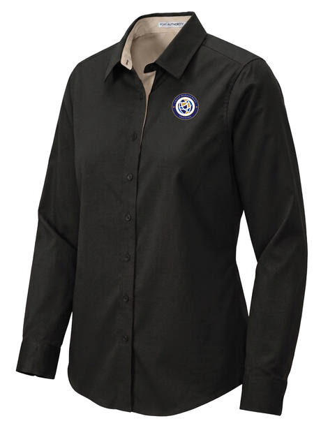 Crisis Management Training (CMT) Women's Button Up  Black government employee uniform shirt