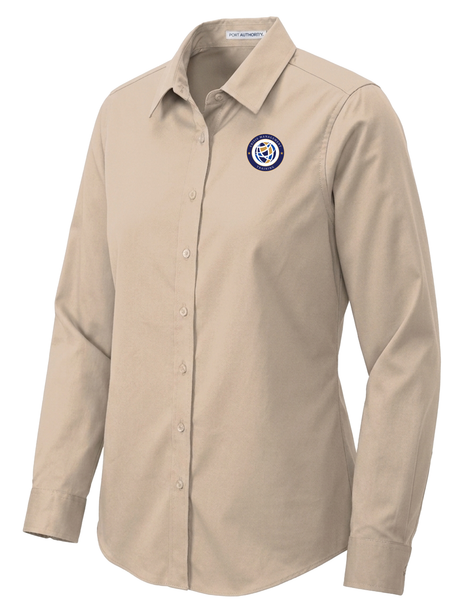 Crisis Management Training (CMT) Women's Button Up  Khaki government employee uniform shirt