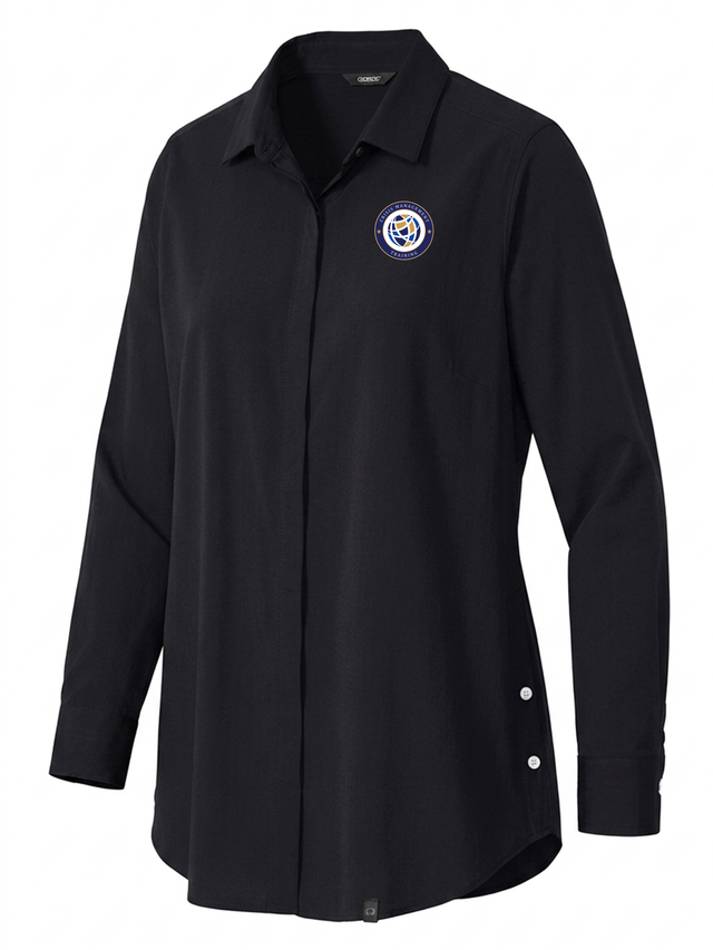 Crisis Management Training (CMT) Women's Commuter Shirt  Black government employee uniform shirt