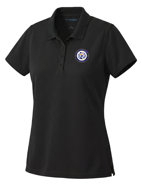 Crisis Management Training (CMT) Women's Dri Fit Polo  Black government employee uniform shirt