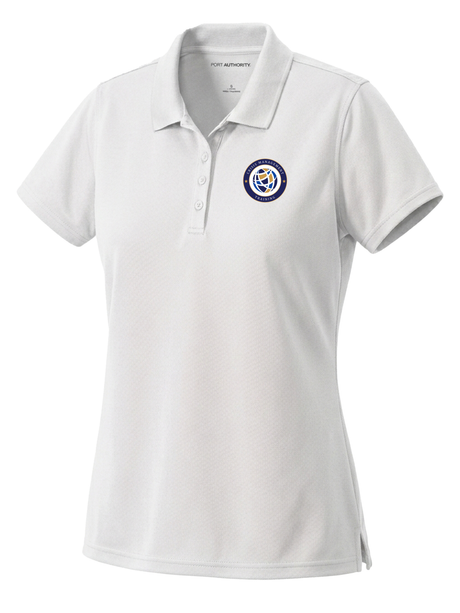 Crisis Management Training (CMT) Women's Dri Fit Polo  White government employee uniform shirt