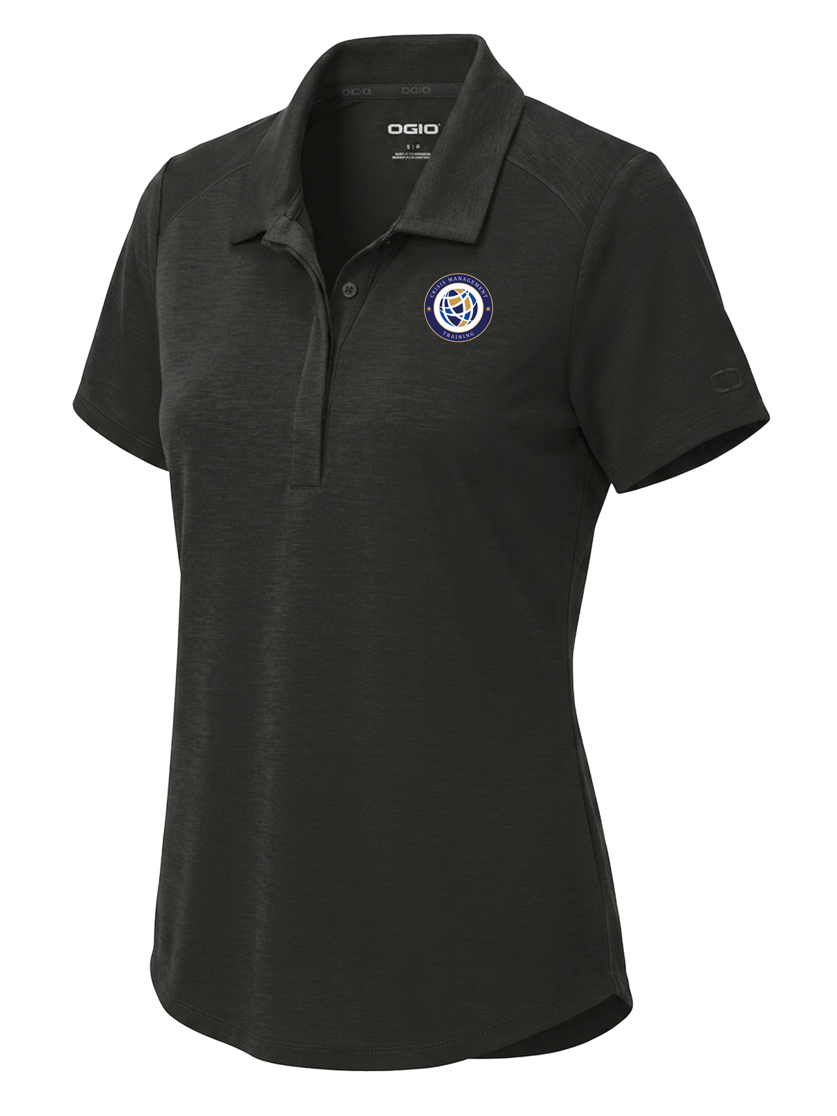 Crisis Management Training (CMT) Women's Polo Black government employee uniform shirt