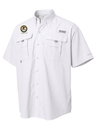 Civil Rights Division (CRT) Men's Columbia Bahama™ II Button Up Short Sleeve  White government employee uniform shirt