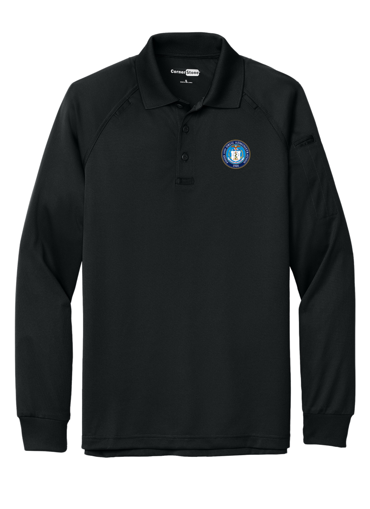 FDA Men's Tactical Long Sleeve Polo