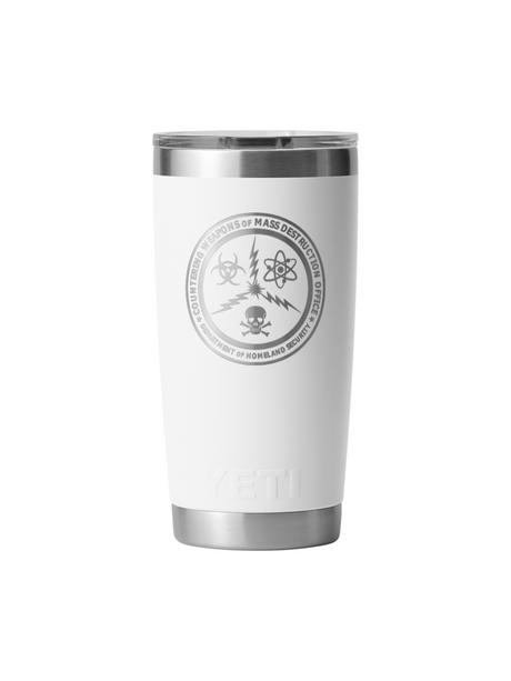 Countering Weapons of Mass Destruction CWMD 20oz YETI Tumbler White