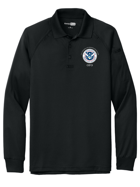 TACTICAL Dept of Homeland Security Polo- Men's Long Sleeve - FEDS Apparel