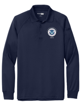 TACTICAL Dept of Homeland Security Polo- Men's Long Sleeve