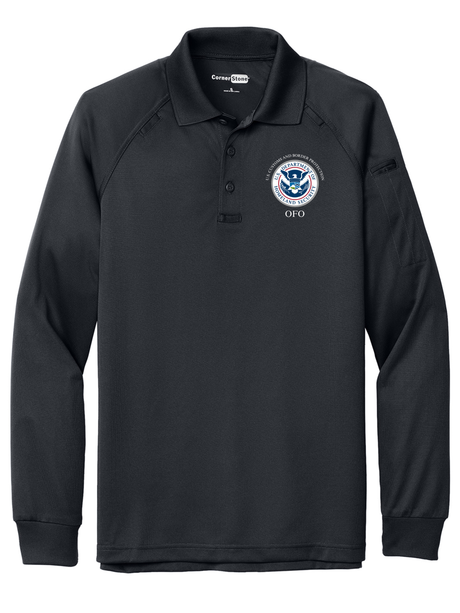 TACTICAL Dept of Homeland Security Polo- Men's Long Sleeve - FEDS Apparel