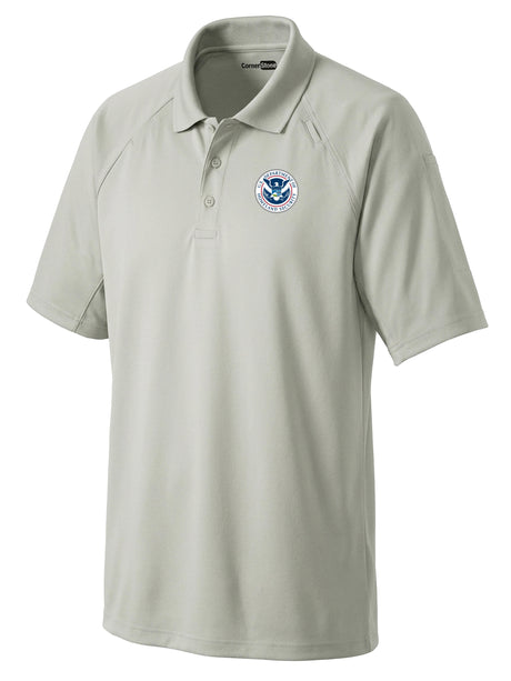 Dept. of Homeland Security Men's Tactical Polo  Light Gray government employee uniform shirt