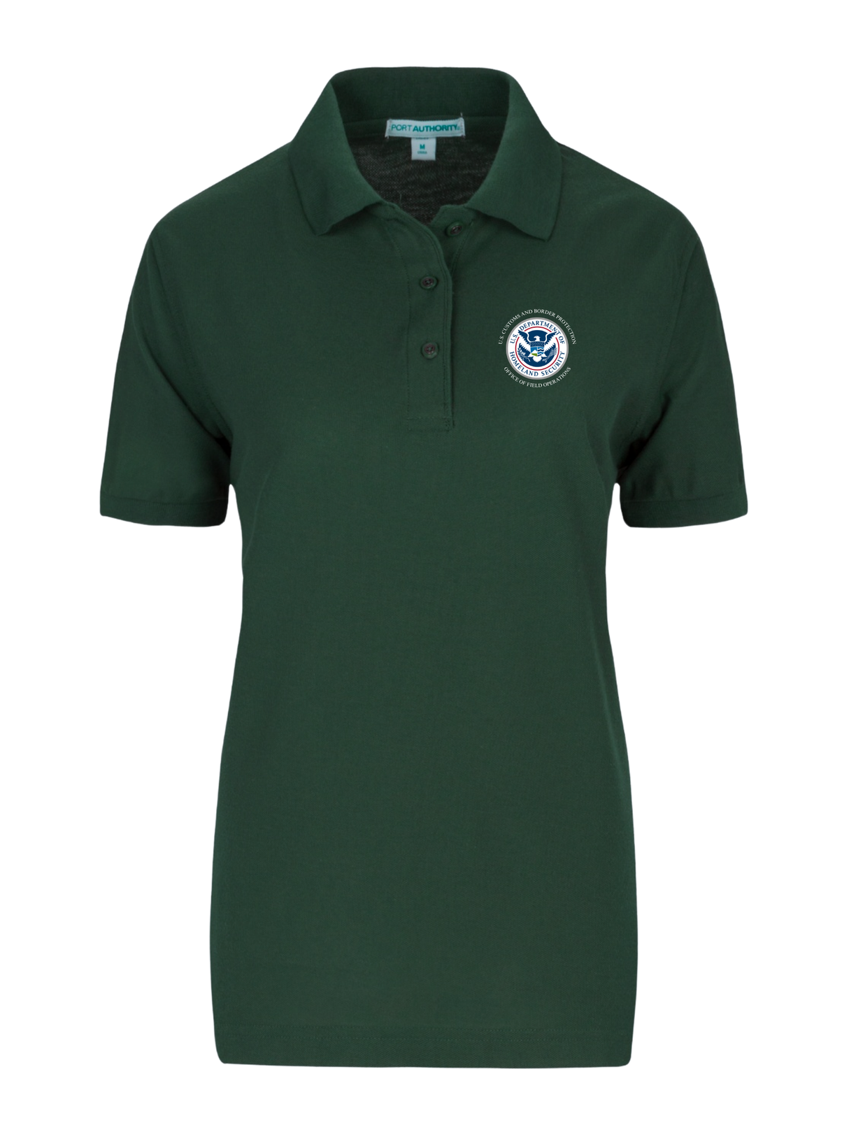DHS U.S. Customs Border Patrol (CBP) Office of Field Operations (OFO) Agency Polo Dark Green