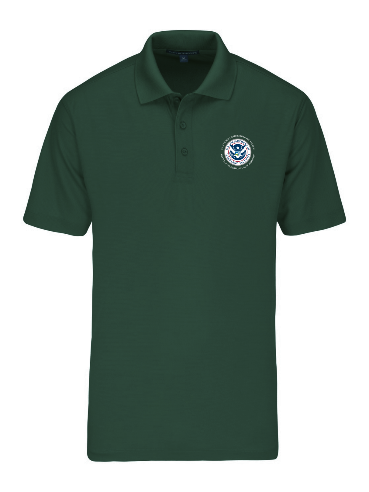DHS U.S. Customs Border Patrol (CBP) Office of Professional Responsibility (OPR) Agency Polo Mens Dark Green