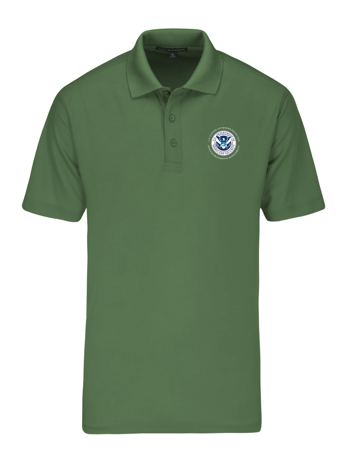 DHS U.S. Customs Border Patrol (CBP) Office of Professional Responsibility (OPR) Agency Polo Mens Drab Green