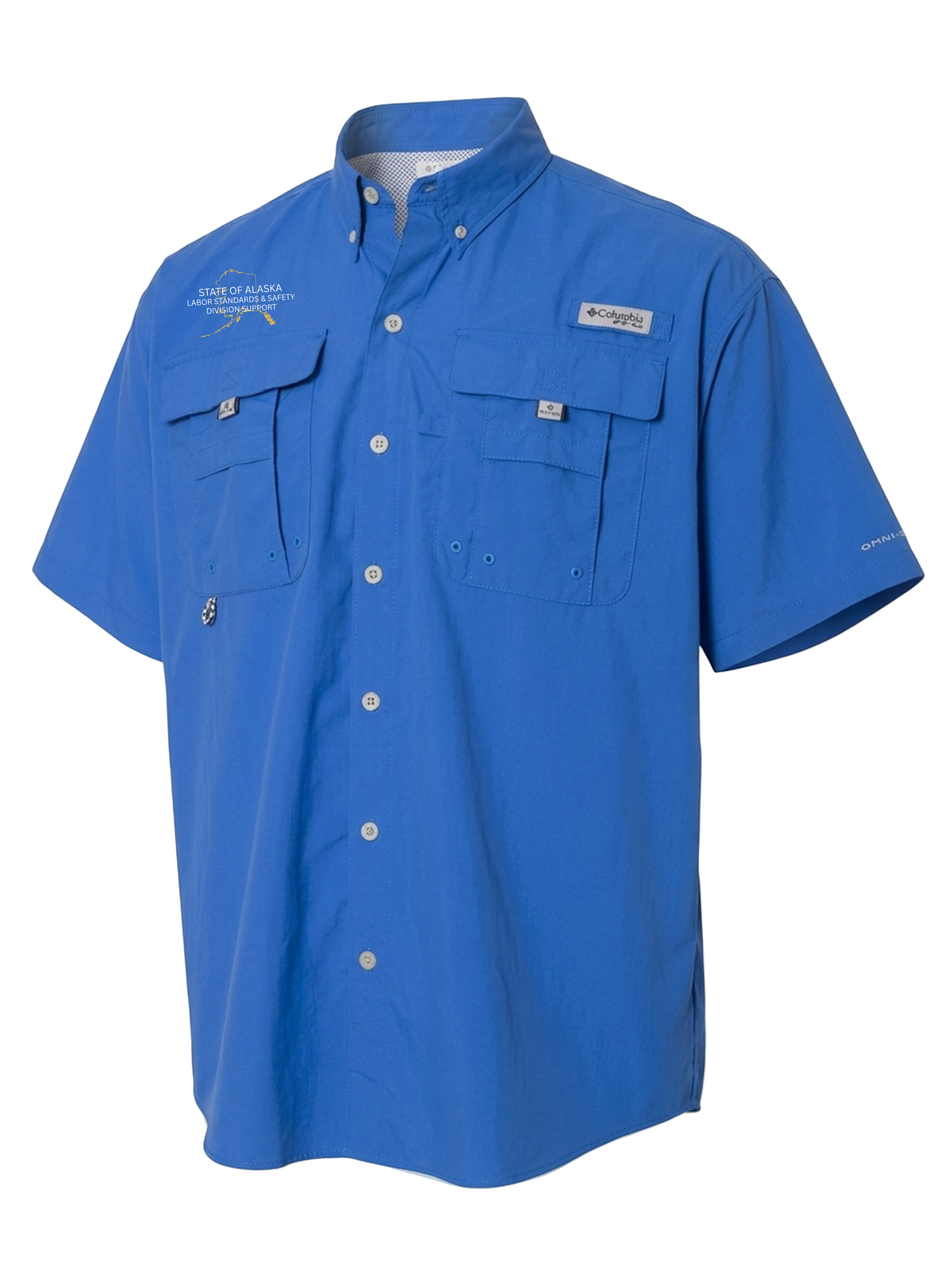 State of Alaska Department of Labor Men's Columbia Bahama™ II Button Up Short-Sleeve