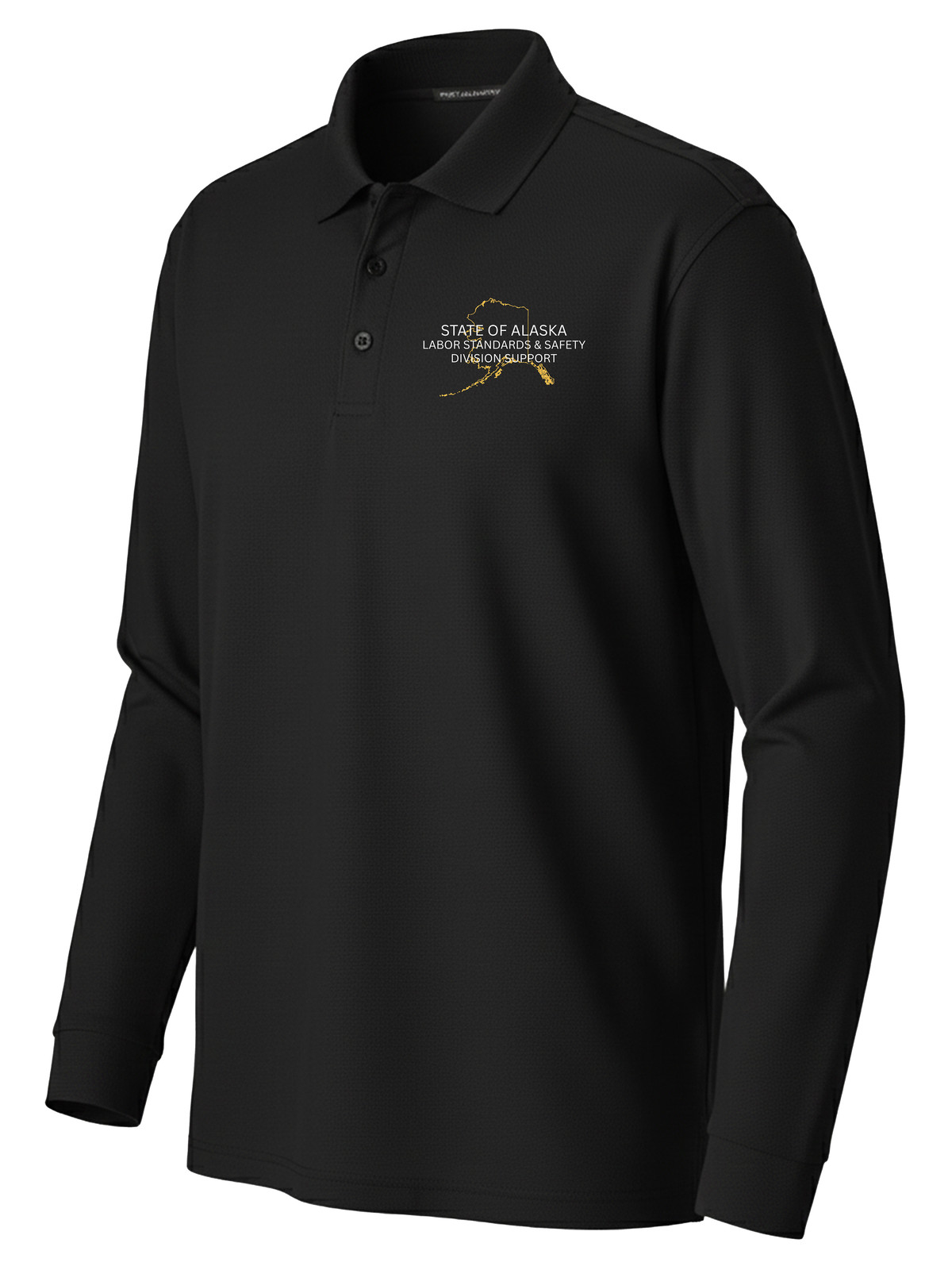 State of Alaska Department of Labor Men's Long Sleeve Polo