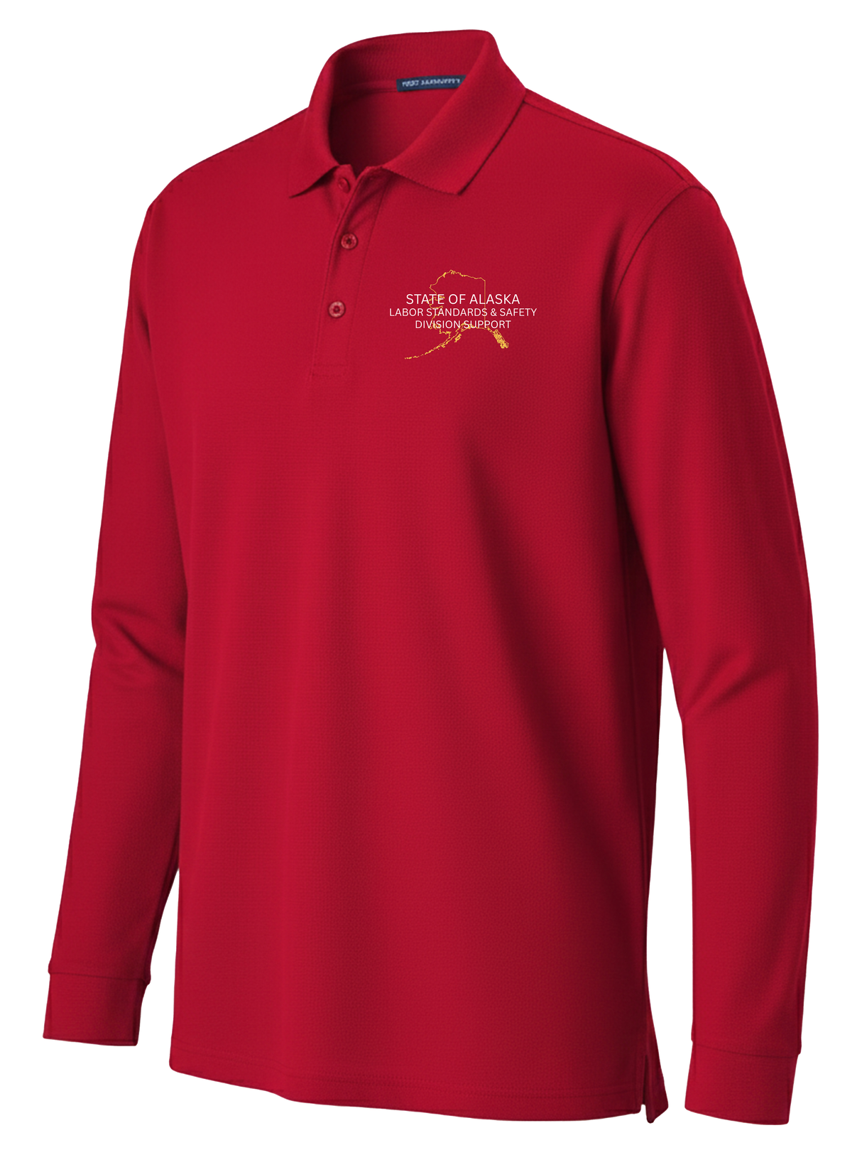 State of Alaska Department of Labor Men's Long Sleeve Polo