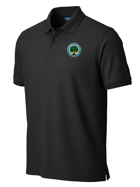 Department of Education Men's Polo  Black government employee uniform shirt