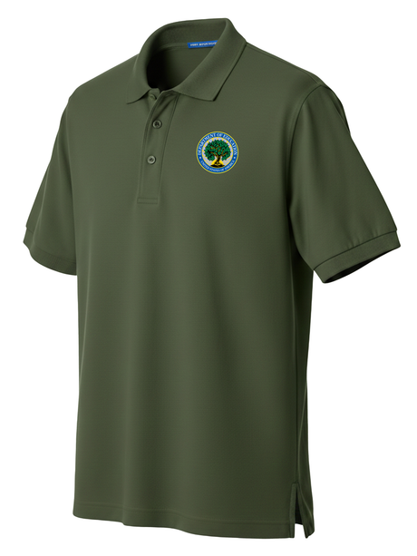 Department of Education Men's Polo  Drab Green government employee uniform shirt