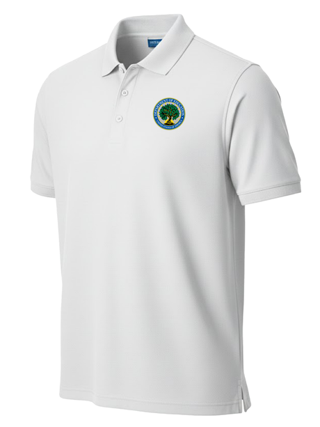 Department of Education Men's Polo  White government employee uniform shirt