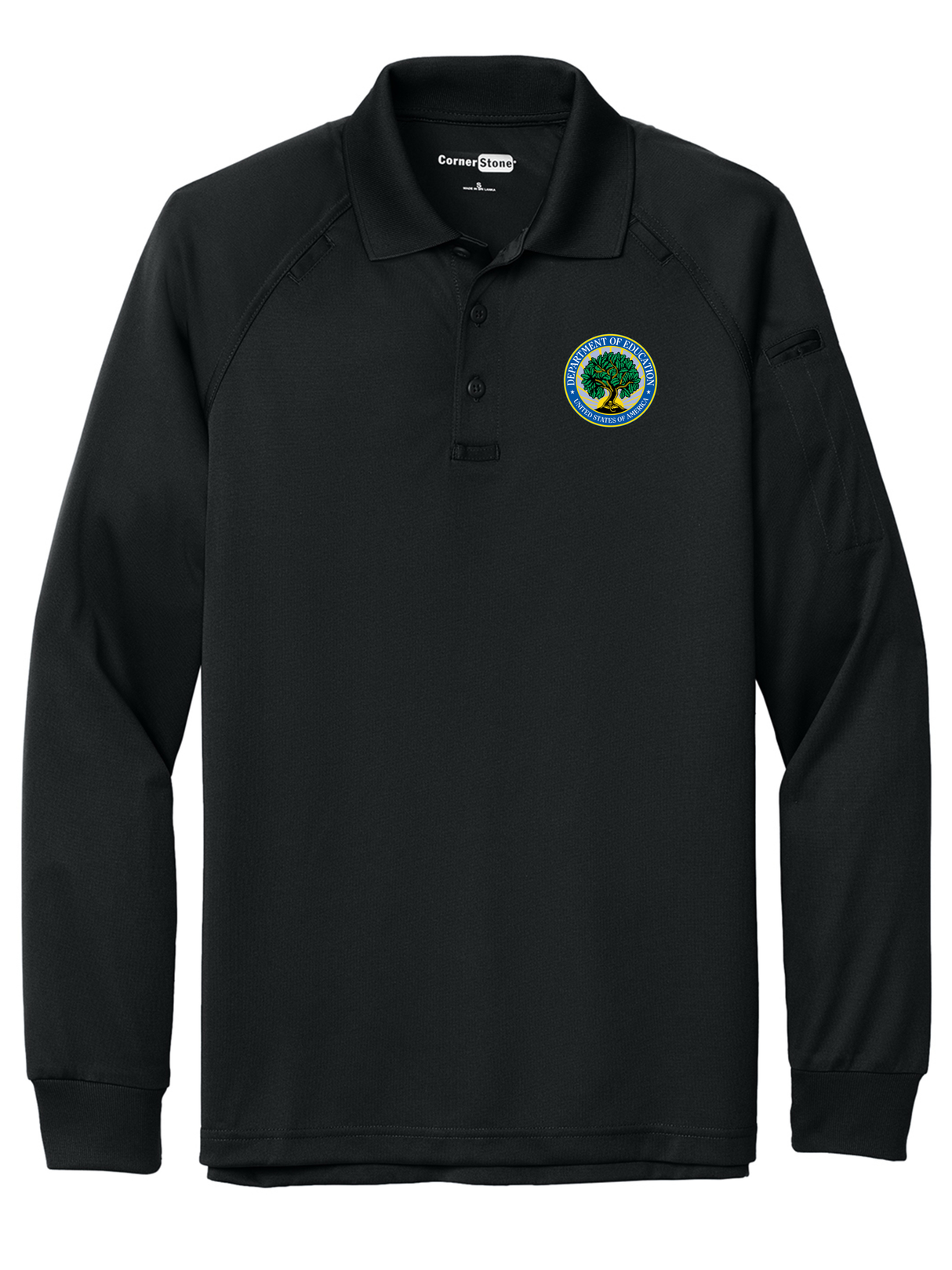 Department of Education Men's Tactical Long Sleeve Polo